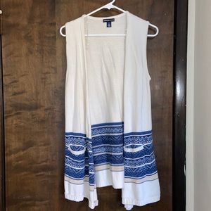 American Living cardigan vest